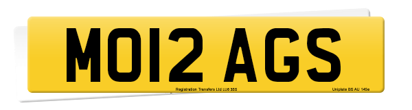 Registration number MO12 AGS